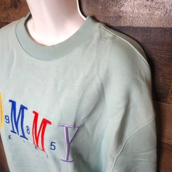 New Tommy Jeans Multicolor Embroidery Crew - Picture 3 of 9
